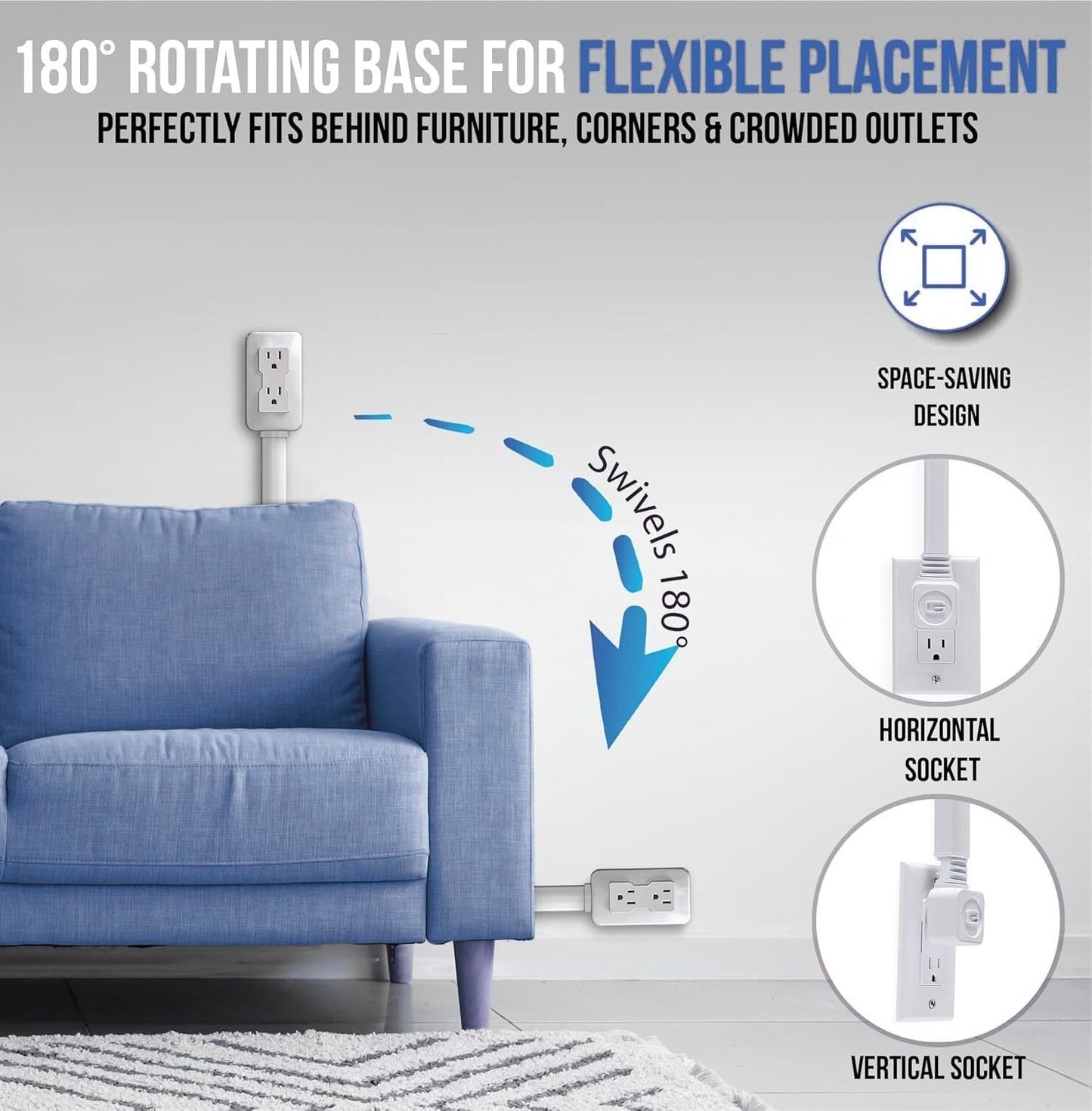 Zunife Electrical Outlet Extender