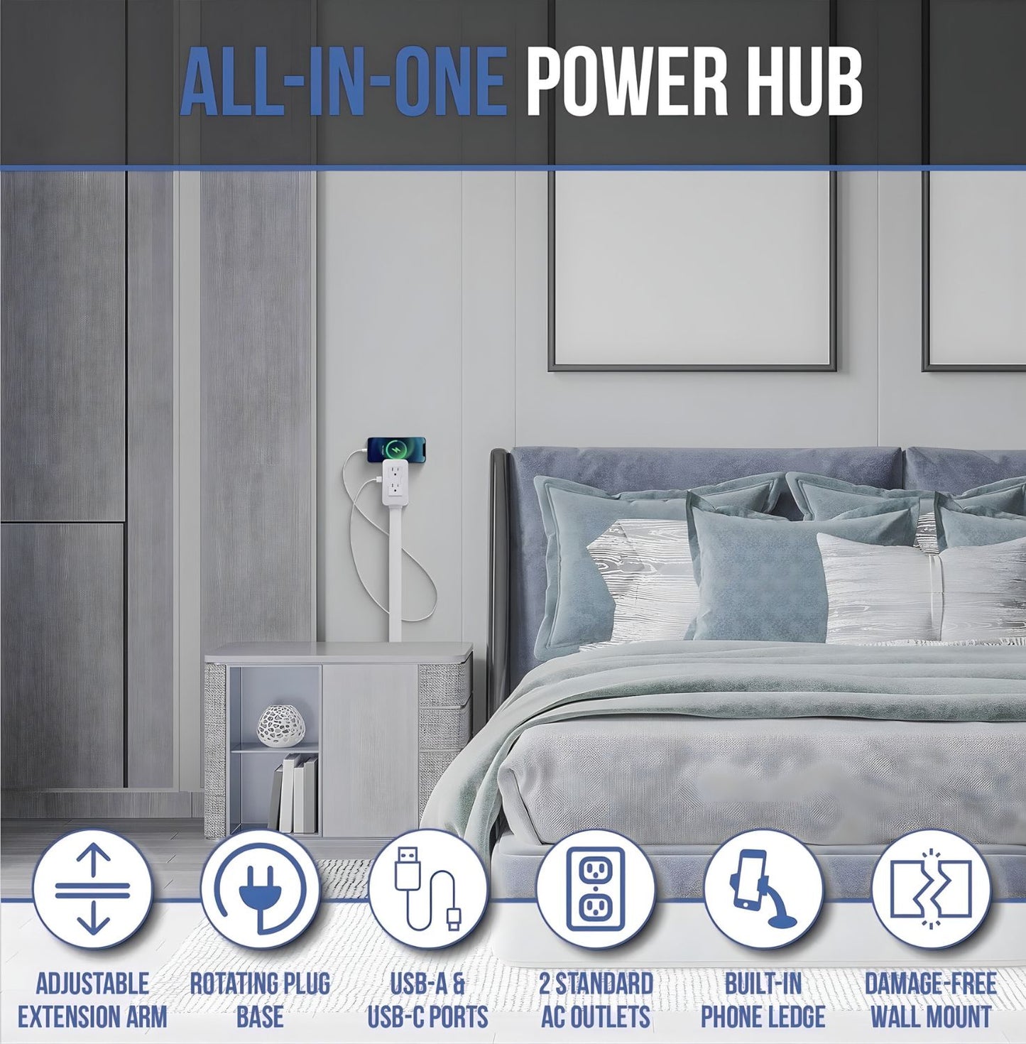 Zunife Electrical Outlet Extender
